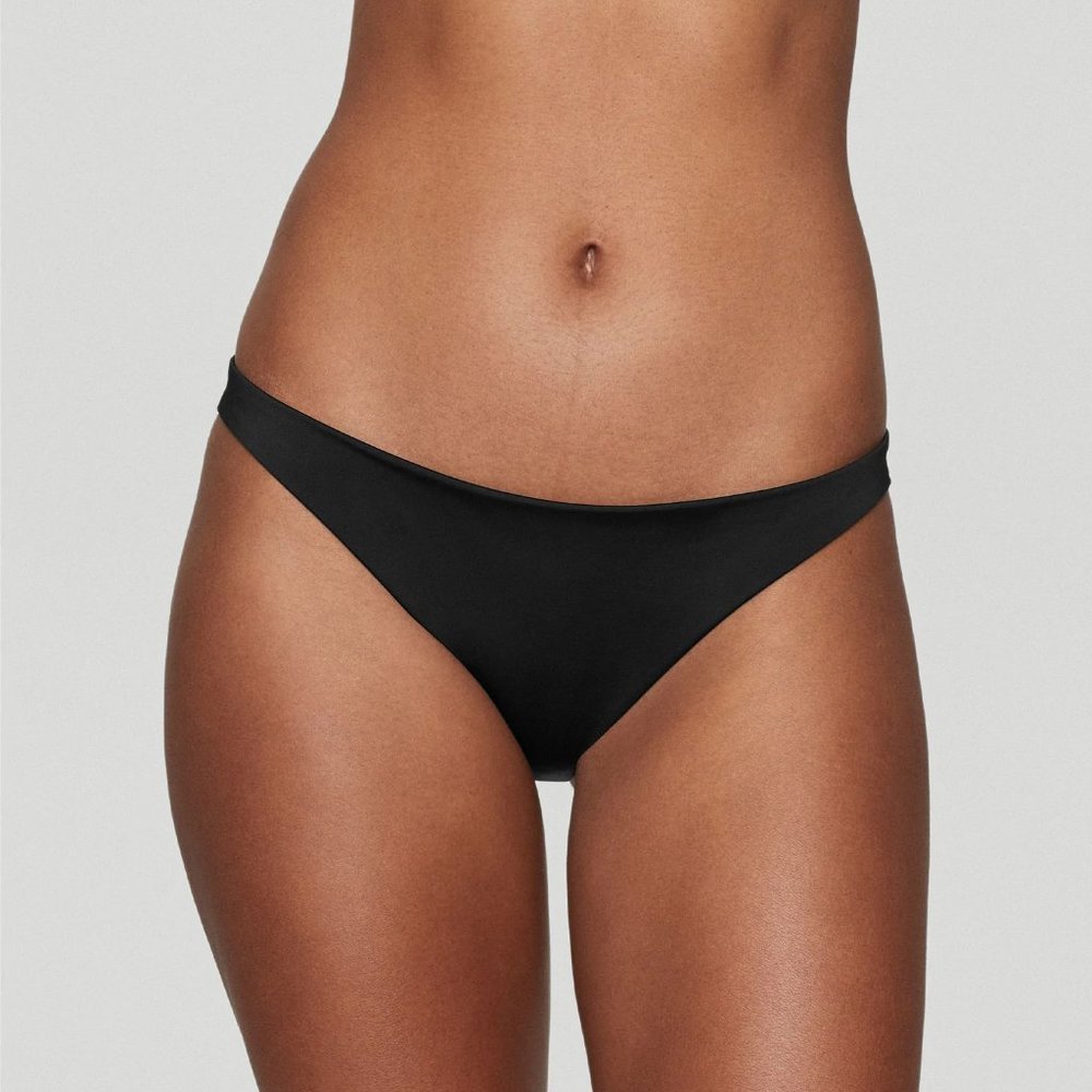 CUUP | The Bikini Swim Bottom, Black (Size 2/S)